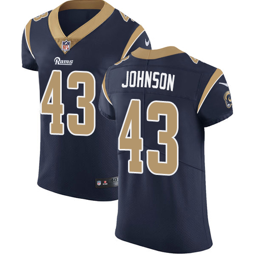 Nike Rams #43 John Johnson Navy Blue Team Color Men's Stitched NFL Vapor Untouchable Elite Jersey